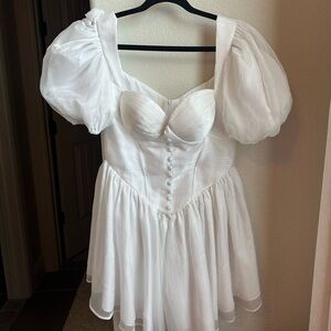 Adeirlina Bridal White Mini Dress